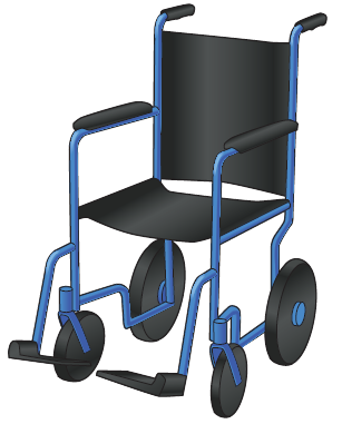 Figure 1. Transport wheelchair 