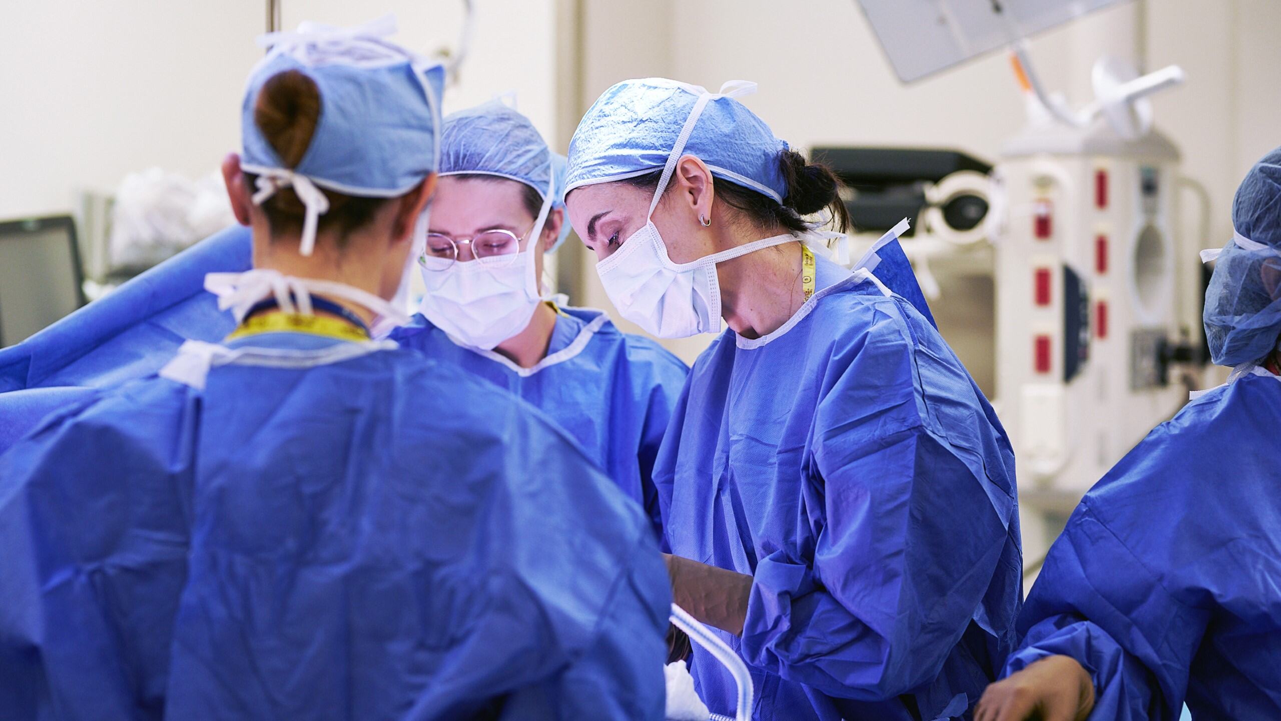 Plastic and reconstructive surgeon Dr. Colleen McCarthy during surgery.