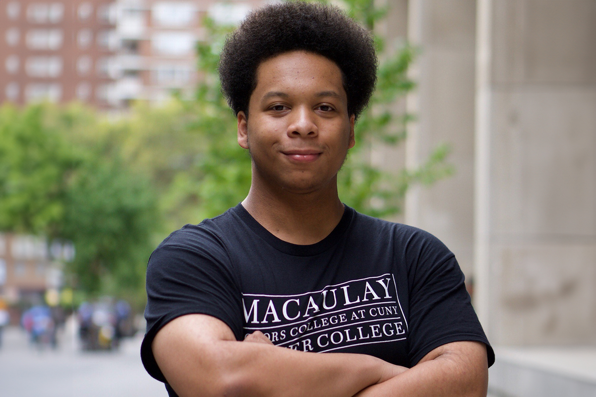 Male African-American college student.