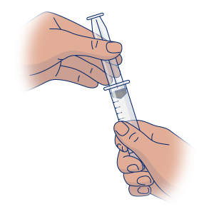 Figure 1. Take plunger out of syringe