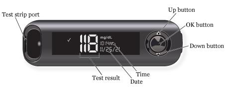 Carejoy Diabetes Test Kit Tester Diabetic Blood Sugar Glucose Meter Machine