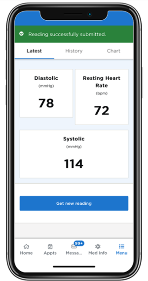 Figure 12. Your latest blood pressure reading