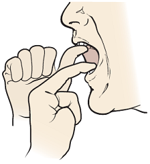Figure 5. Utilisez vos doigts pour exercer plus de force.