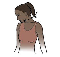 Figure 3. Move head so nose points toward armpit