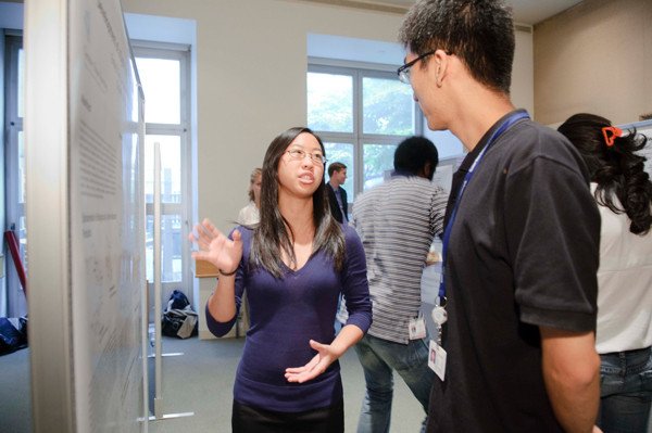 Emily Lim with first-year PhD student Lei Wei