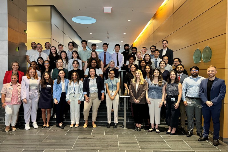 2024 Medical Student Summer Research Fellowship cohort at our end of program poster presentation.