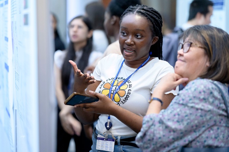 Michelle Opoku-Mensah, intern in the lab of Dr. Matthew Bott  