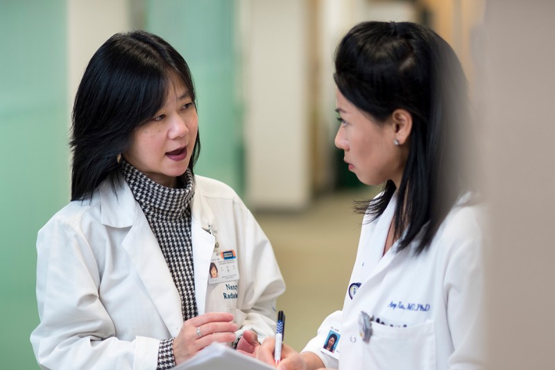 MSK radiation oncologist Nancy Lee, who treats head and neck cancers