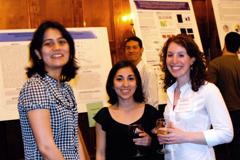 Poster session - (from left) Neha Bhagwat, Berenice Ortiz, and Moriah Nissan