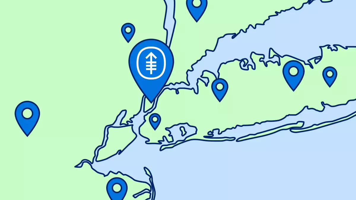 Several pinpoints on a map point to many MSK locations.