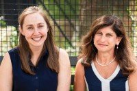 Julia Glade Bender and her niece Emily