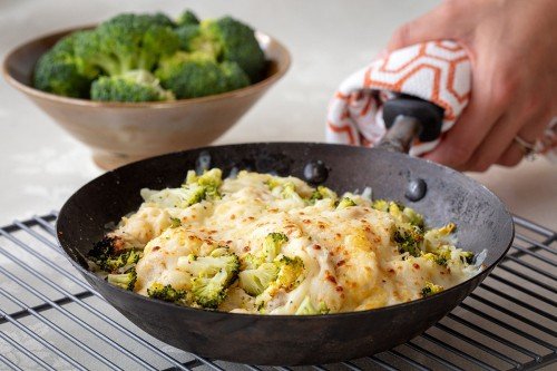 Spaghetti Squash Casserole with Broccoli and Chicken